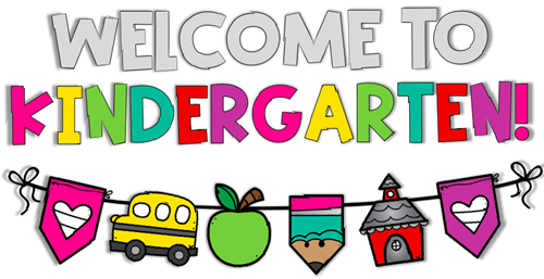 welcome sign with bus, apple, pencil cutouts