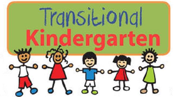 text says Transitional Kindergarten with stick children at the bottom